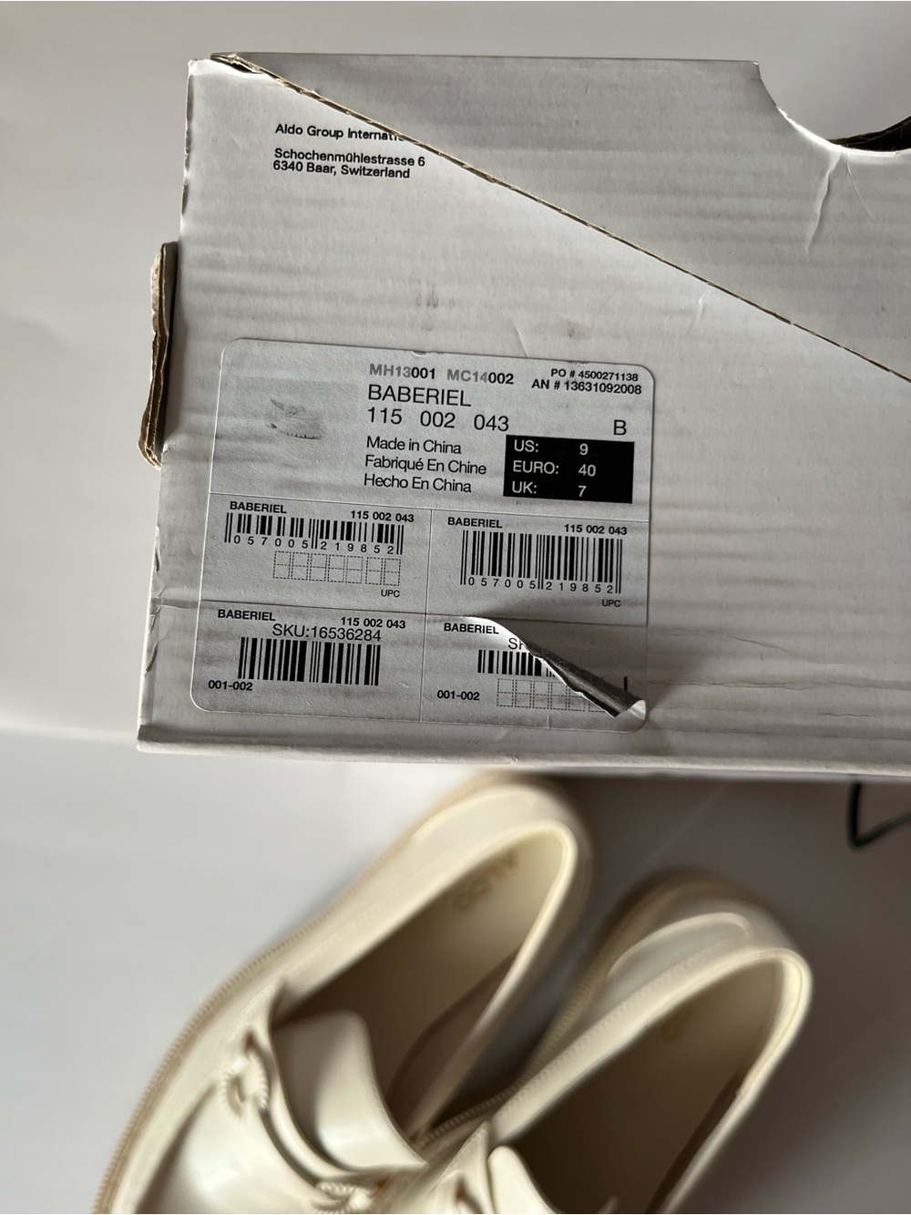 Aldo Baberiel Cream Chunky Lug Sole Loafer - Picture 7 of 12